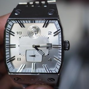 Diesel Limited Edition Silver Watch Mens